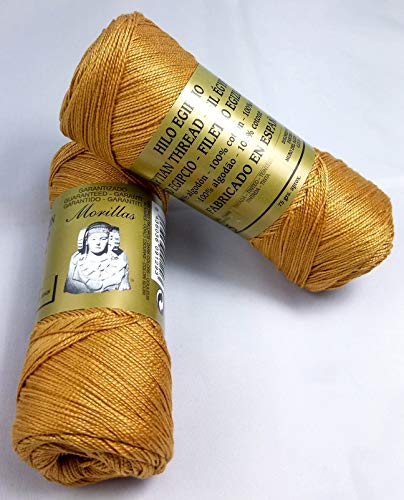 Morillas Zepelines Ne 8/2 filo cotone perlato miele 2x75 g