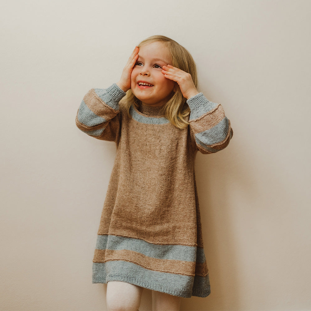 Pascuali Ajuna schema vestito bambina cotone alpaca