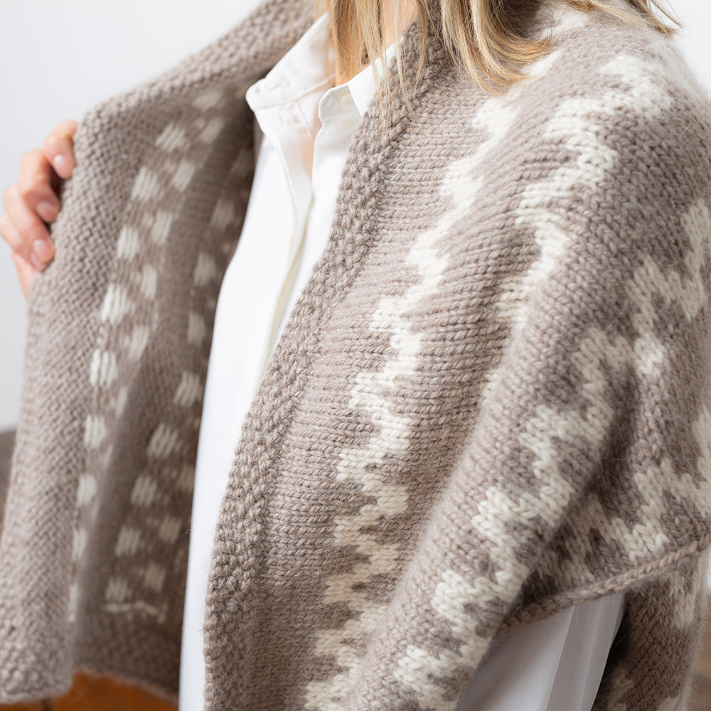 Pascuali Zigzag Cape schema maglia bolero PDF