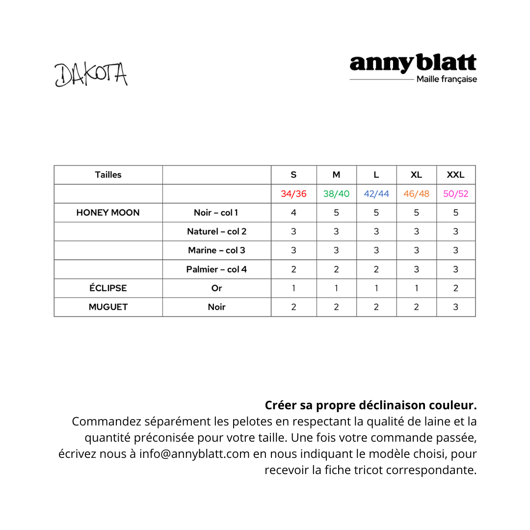 Anny Blatt Dakota pull da lavorare nero S