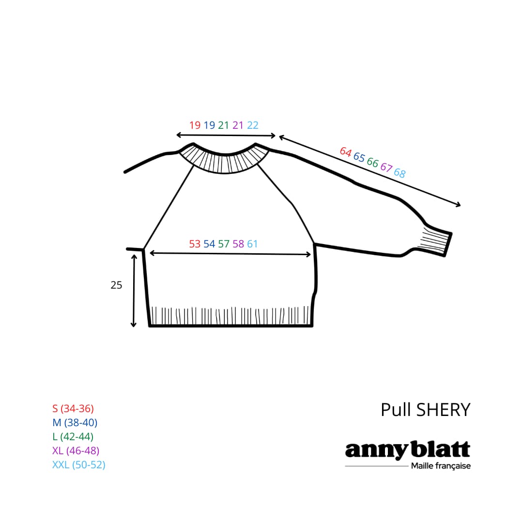 Anny Blatt Shery kit maglia pull mohair ambra