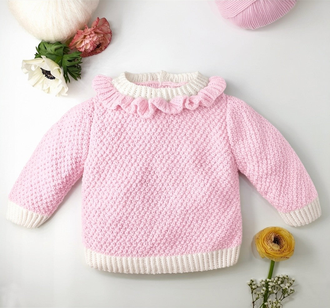 Anny Blatt Violette kit golfino neonato merino