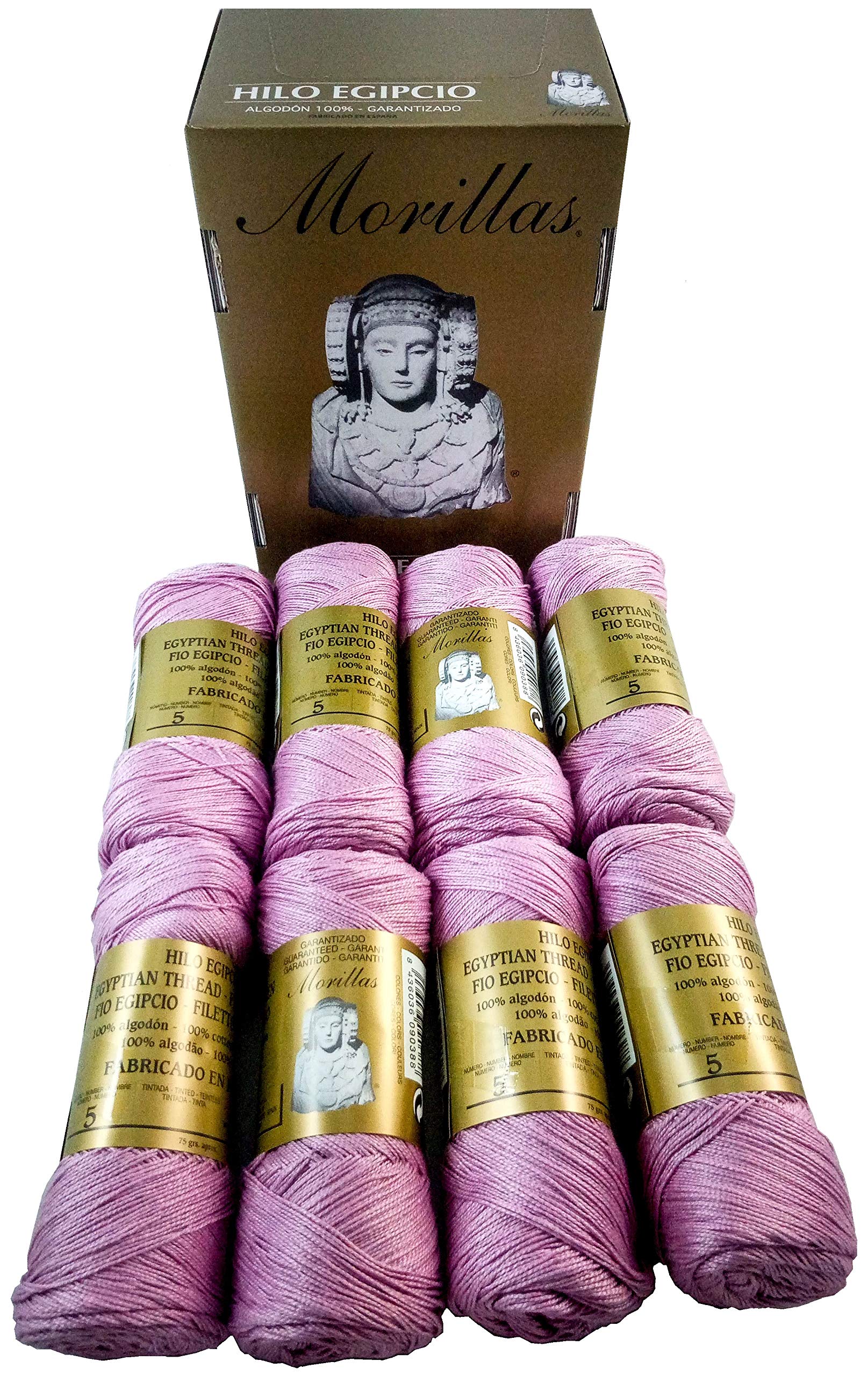 Morillas Zepelines Ne 5/2 filo di cotone lilla 7 x8 mercerizzato