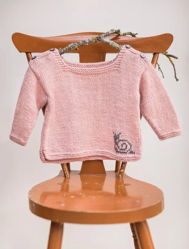 Rosarios4 245 Tunica Caracol schema maglia bimba