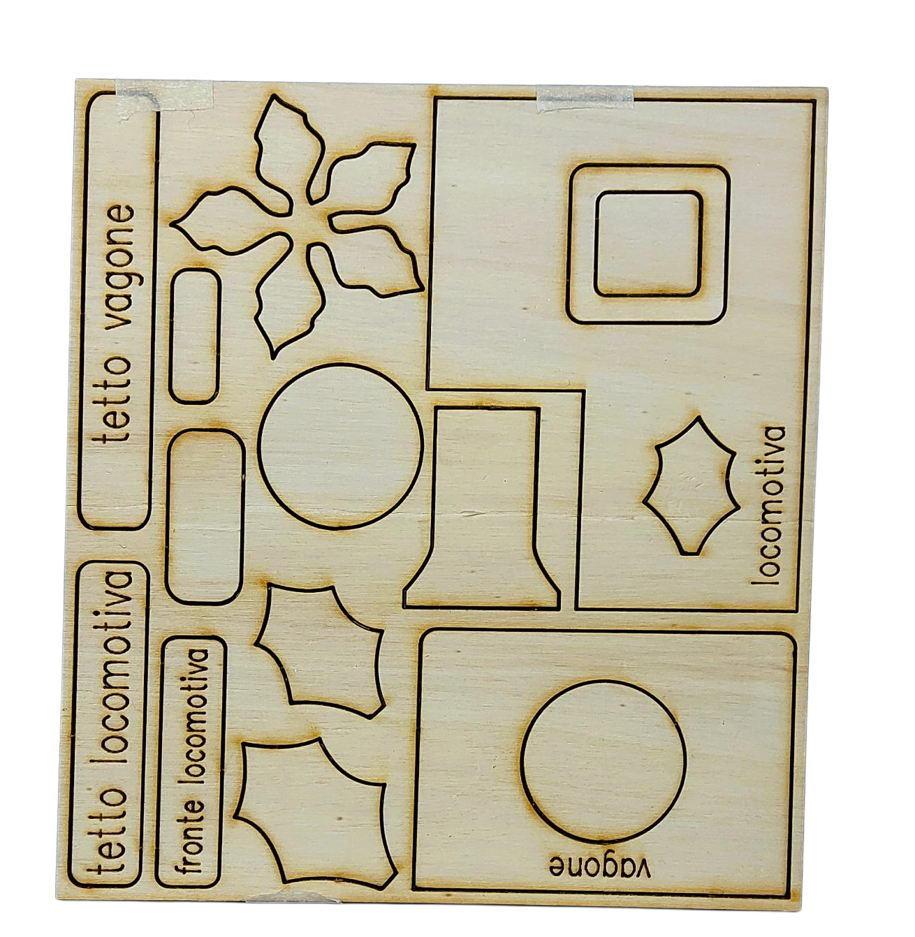 Il Filo di Arianna Sagomiamo SFL216 Trenino Kit Legno 10 cm