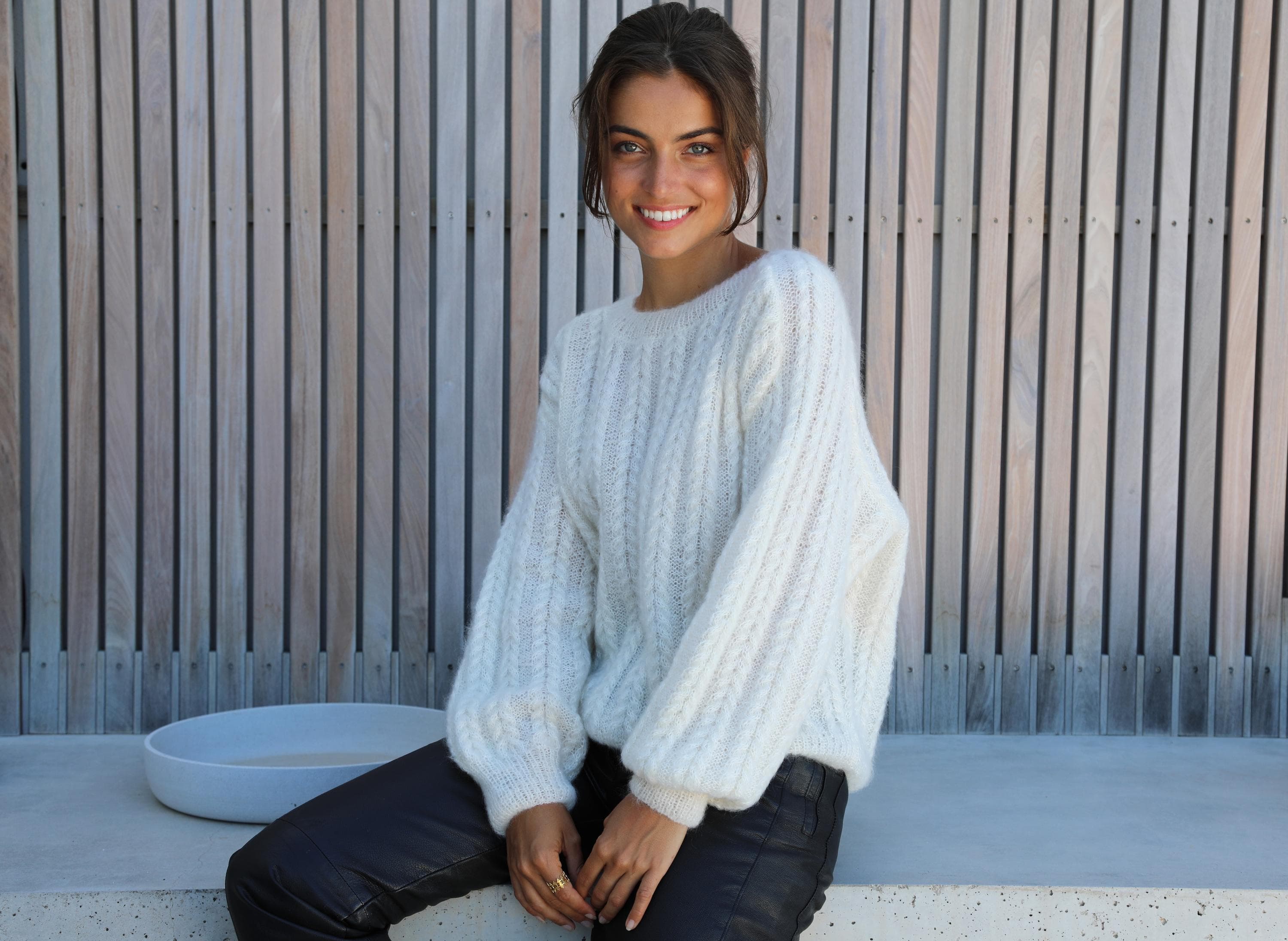 Anny Blatt Thea kit maglia maglione mohair trecce