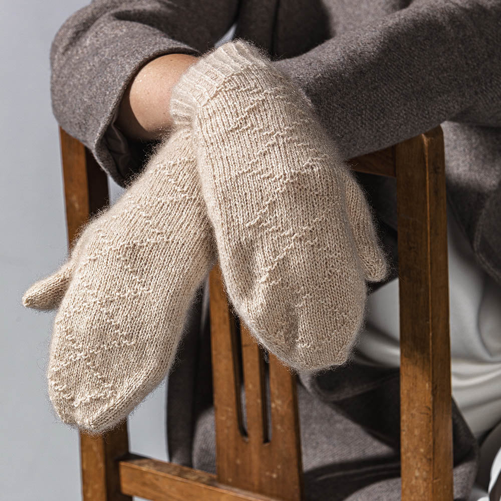 Pascuali Siti Mittens schema muffole cashmere donna