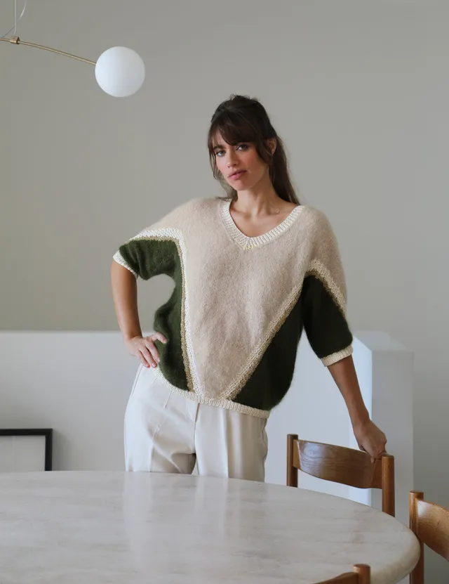 Anny Blatt Estelle kit maglia pull donna in mohair