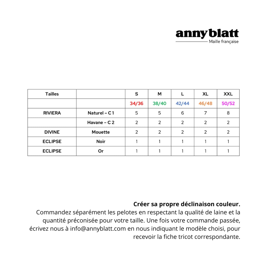 Anny Blatt Robbie kit top cotone jacquard M