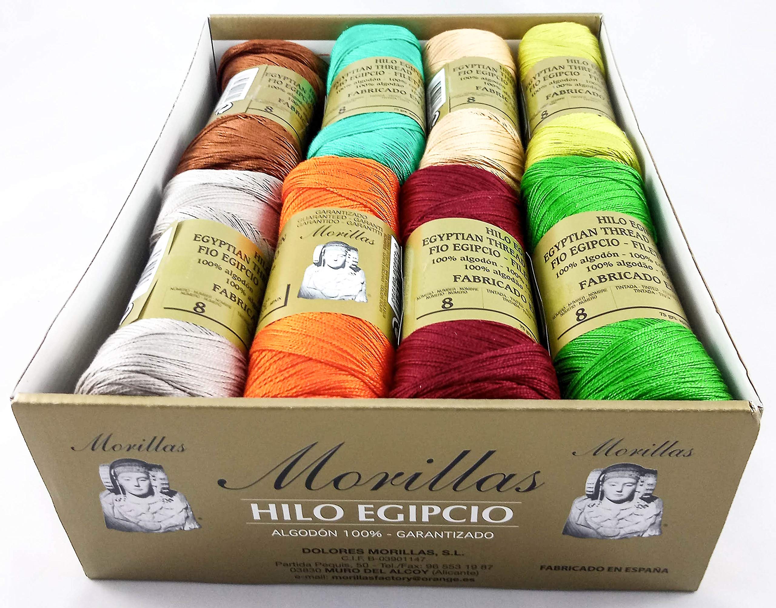 Morillas Zepelines Ne 8/2 cotone perlato 16x75g serie 3 assortiti