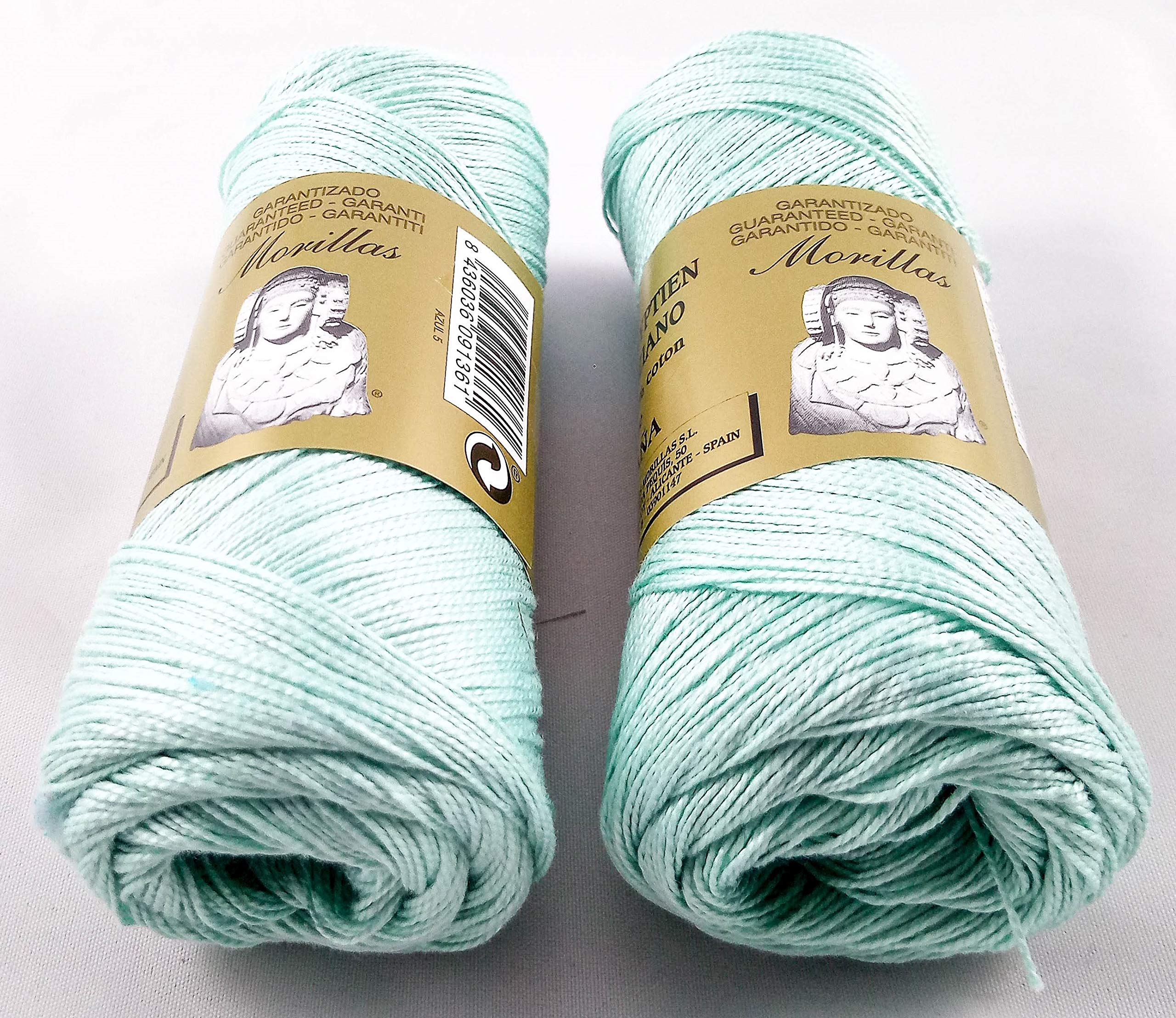 Morillas Zepelines Ne 5/2 cotone perlato blu 5 x2 tinta unita
