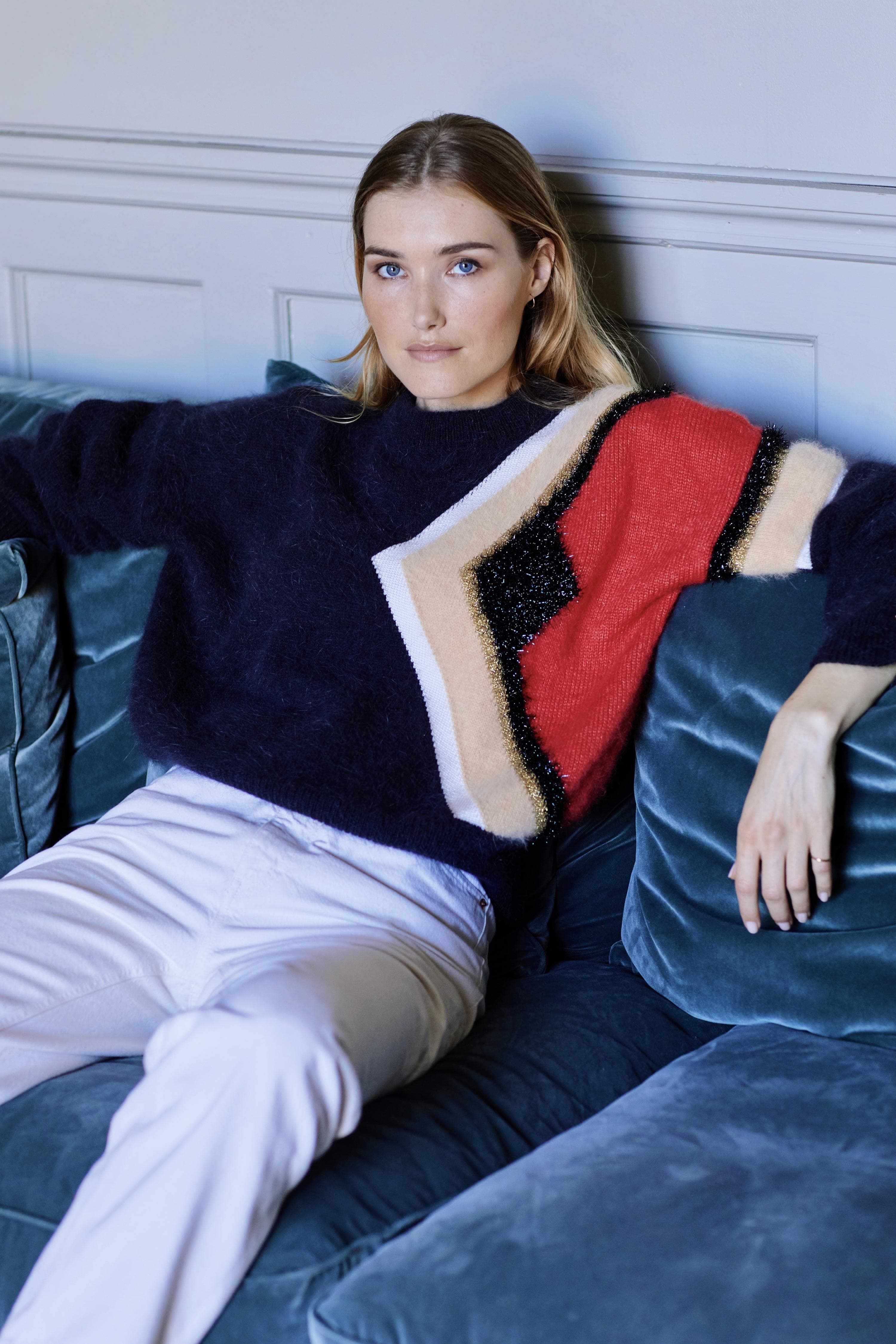 Anny Blatt Angora Douceur Daphne maglione angora