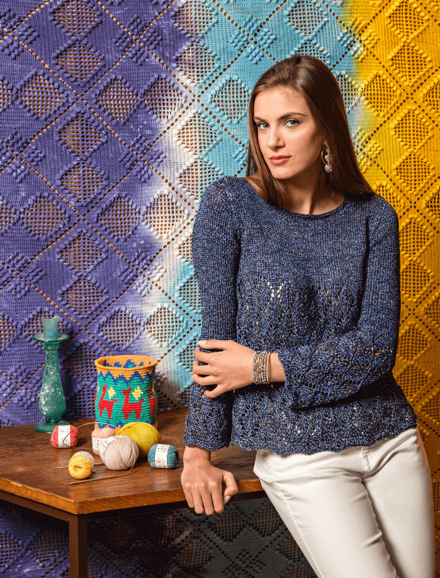 Rosarios4 236 Tunica Sol modello maglia donna