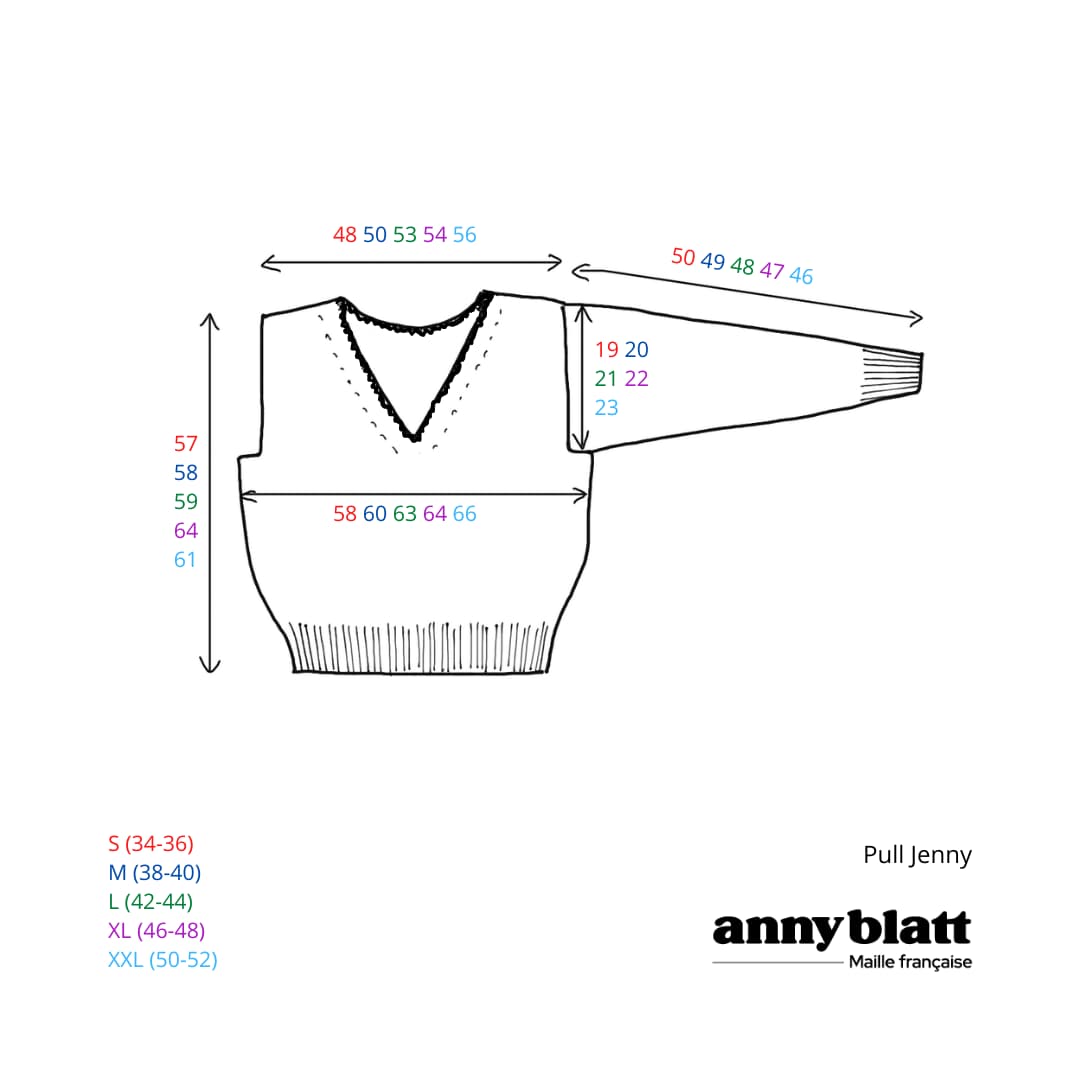Anny Blatt Jenny kit maglia angora scollo a V