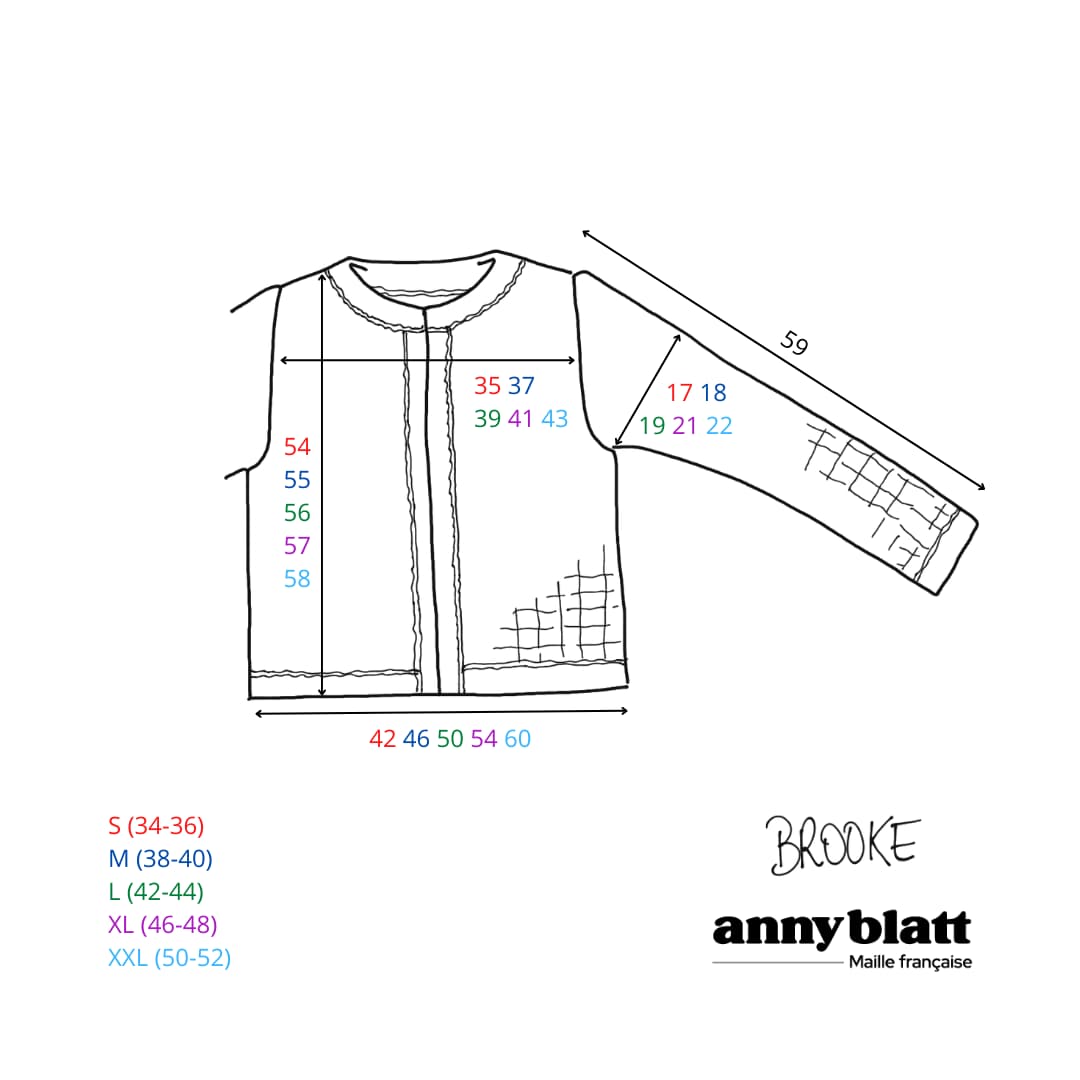Anny Blatt Brooke kit giacca merino mohair Neon taglia M