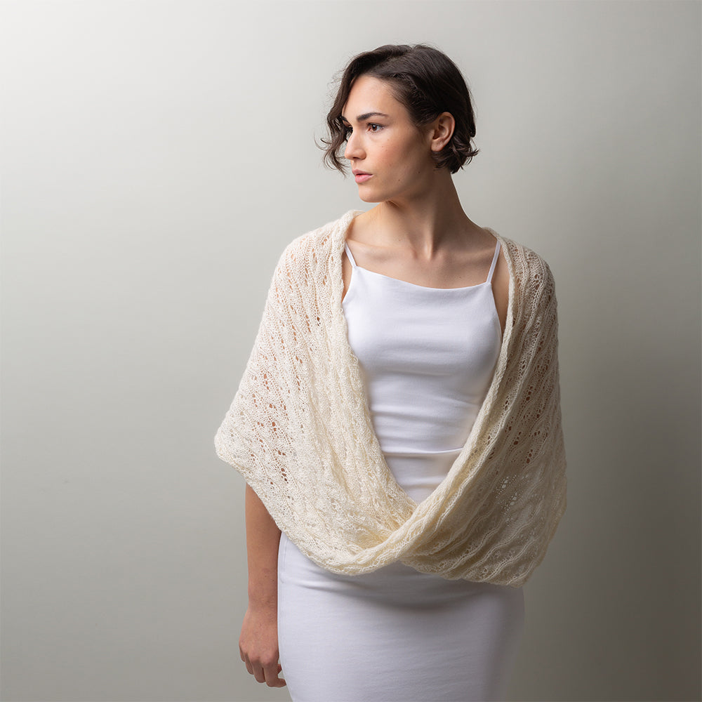 Pascuali Bliss Bloom Shawl schema maglia scialle pizzo