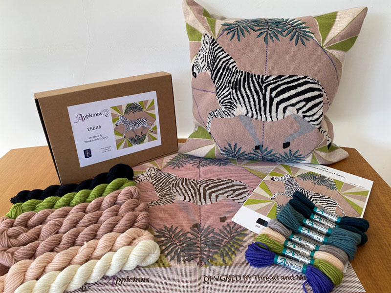 Appleton Zebra Classic Colourway kit arazzo lana piccola parete