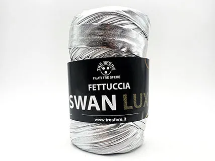 Il Filo di Arianna Swan Lux Seta fettuccia argento 03 170 g elastica