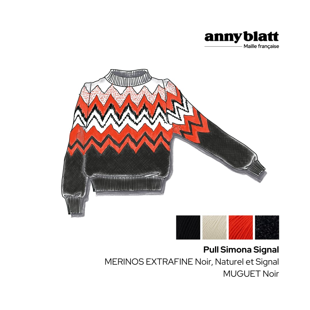 Anny Blatt Simona kit maglia merino oasis