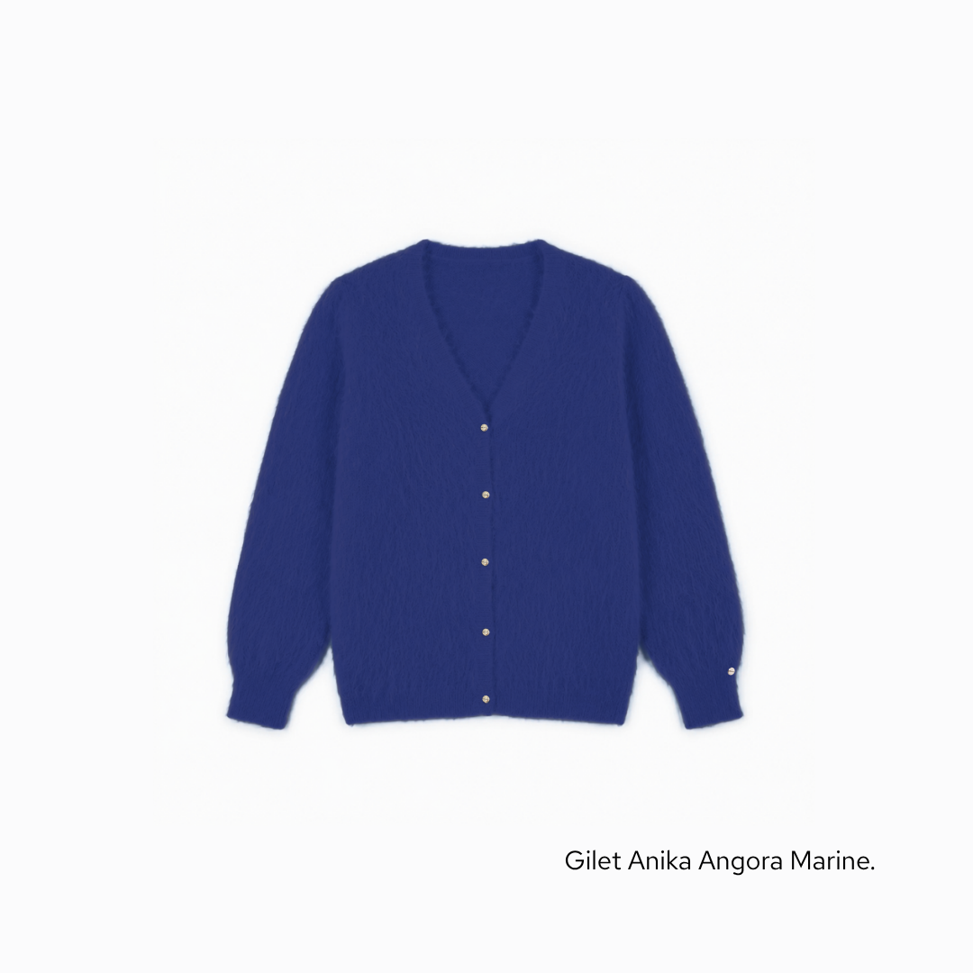Annyblatt Anika gilet angora 2 in 1 morbido