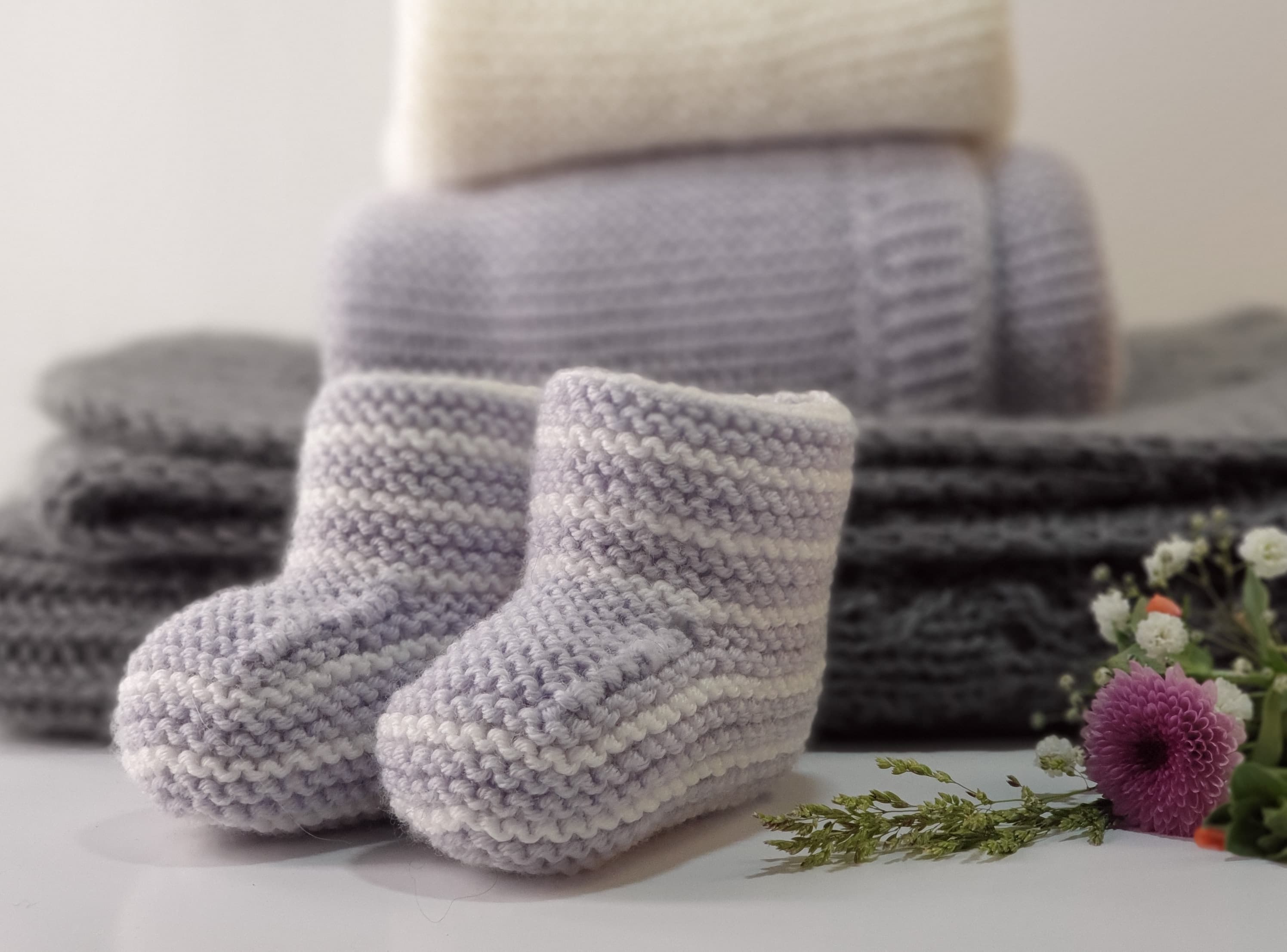 Anny Blatt Reglisse kit cappello scarpine taglia 1 bianco