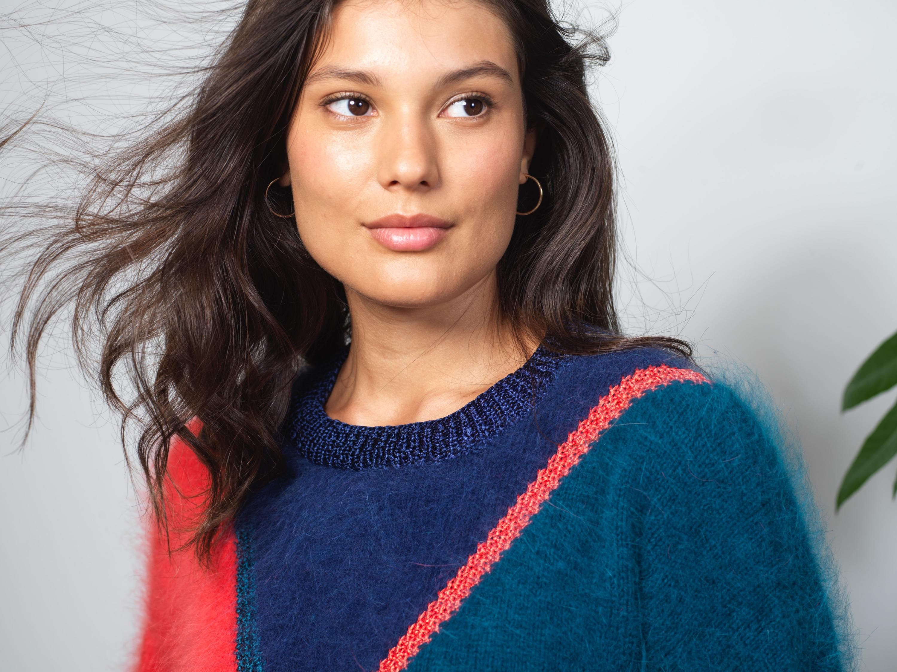 Anny Blatt Jasmine kit maglia jacquard angora