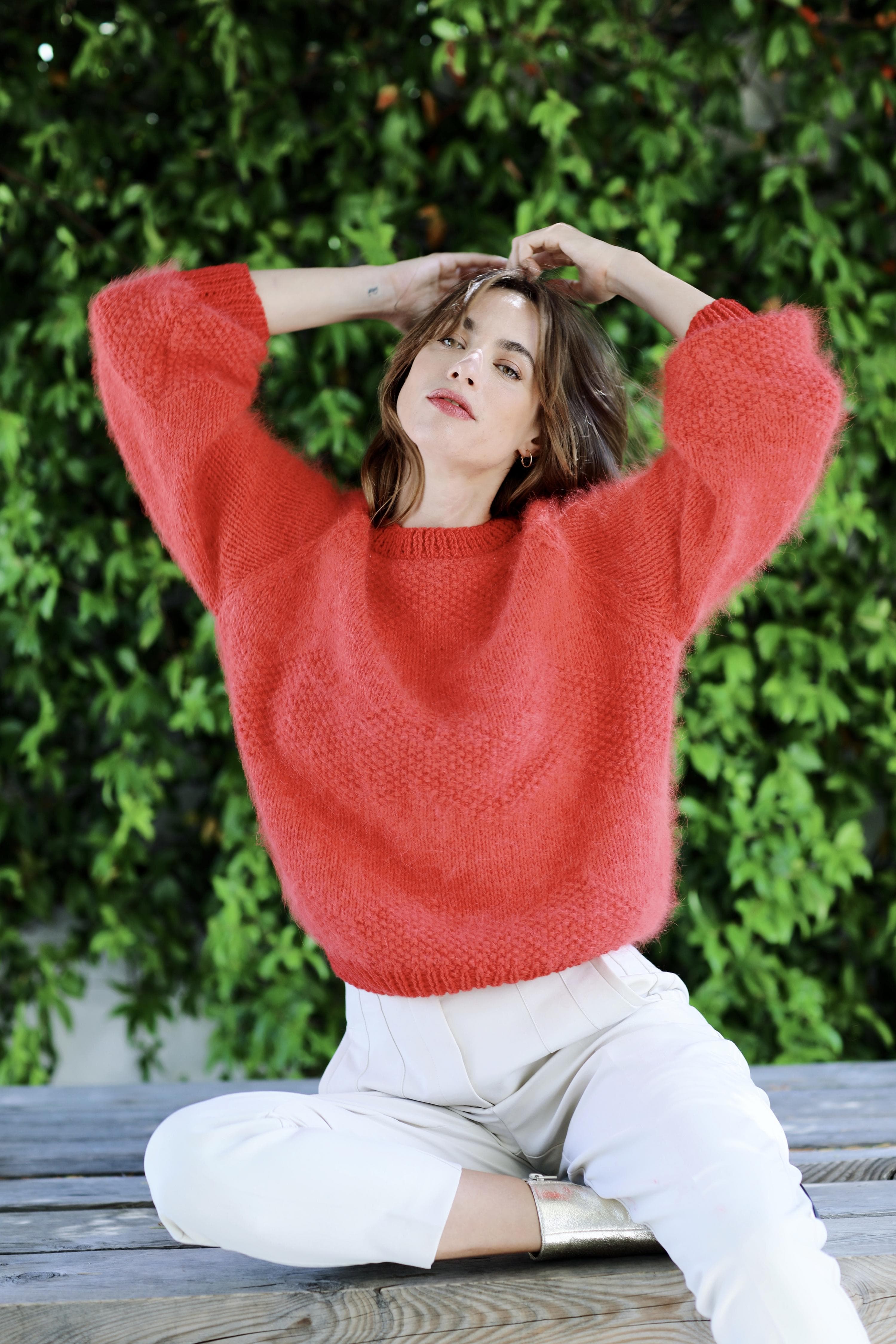 Annyblatt Diana kit maglia pullover angora e merino