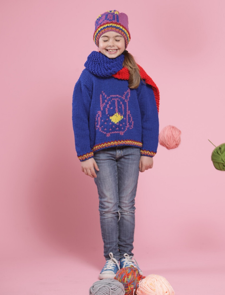 Rosarios4 115 Mocho schema maglione bambino cappello