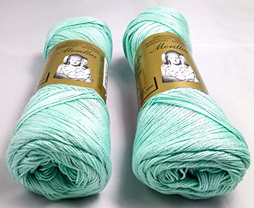 Morillas Zepelines Ne 8/2 cotone perlato turchese 39 2x75 g mercerizzato