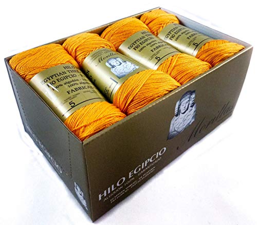Morillas Zepelines Ne 5/2 cotone perlato 8pz arancione 16