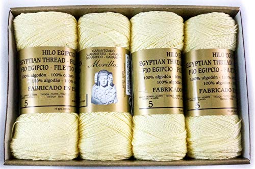Morillas Zepelines Ne 5/2 filo di cotone giallo 3 x8 mercerizzato