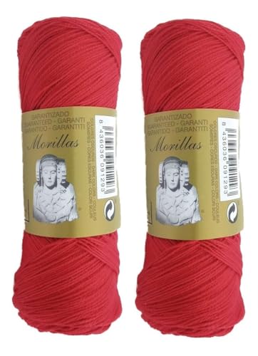 Morillas Zepelines Ne 5/2 cotone perlato rosso 40 2x75g