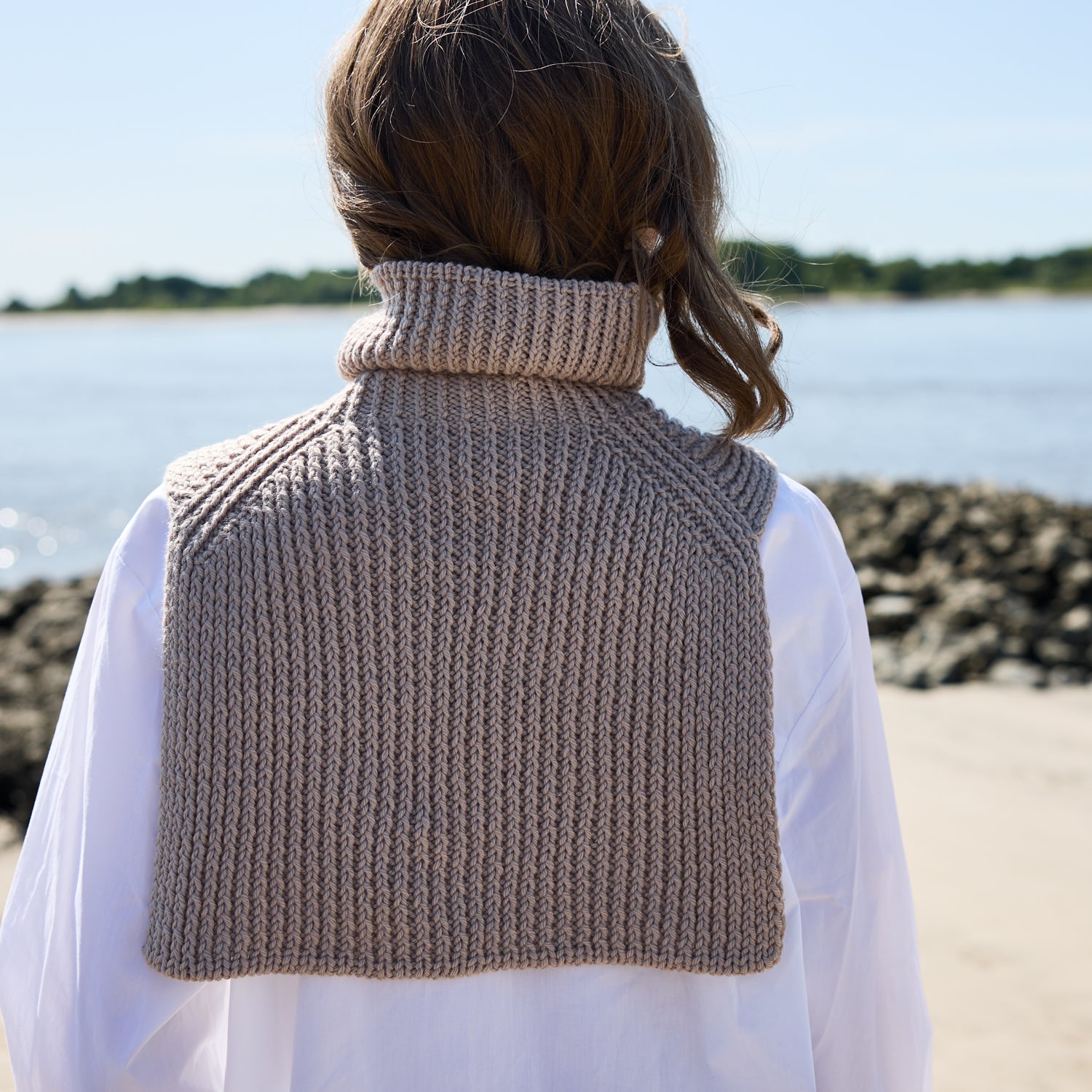 Rosy Green Wool Kalmte schema scaldacollo coste
