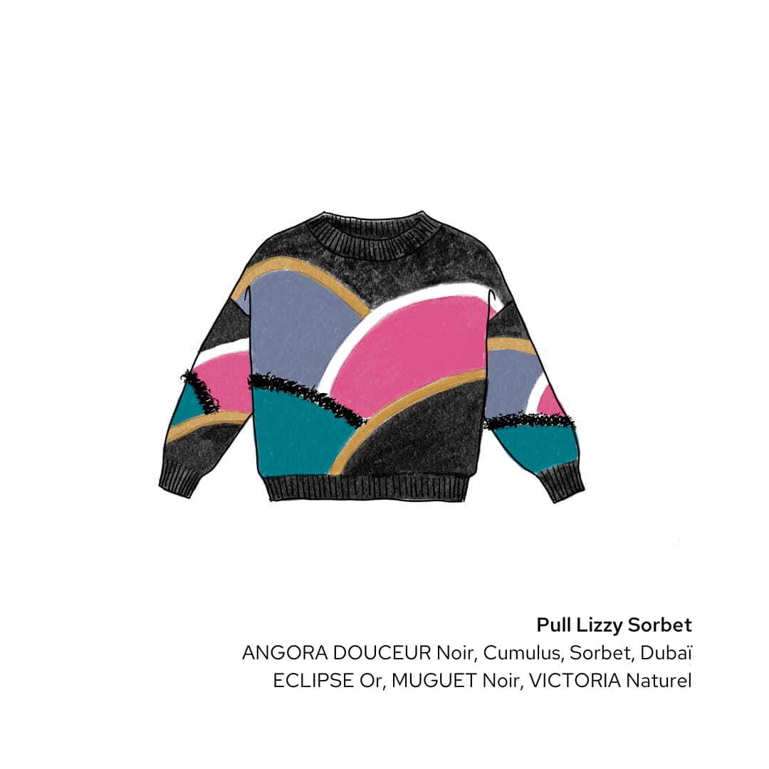 Anny Blatt Lizzy maglione angora capucine
