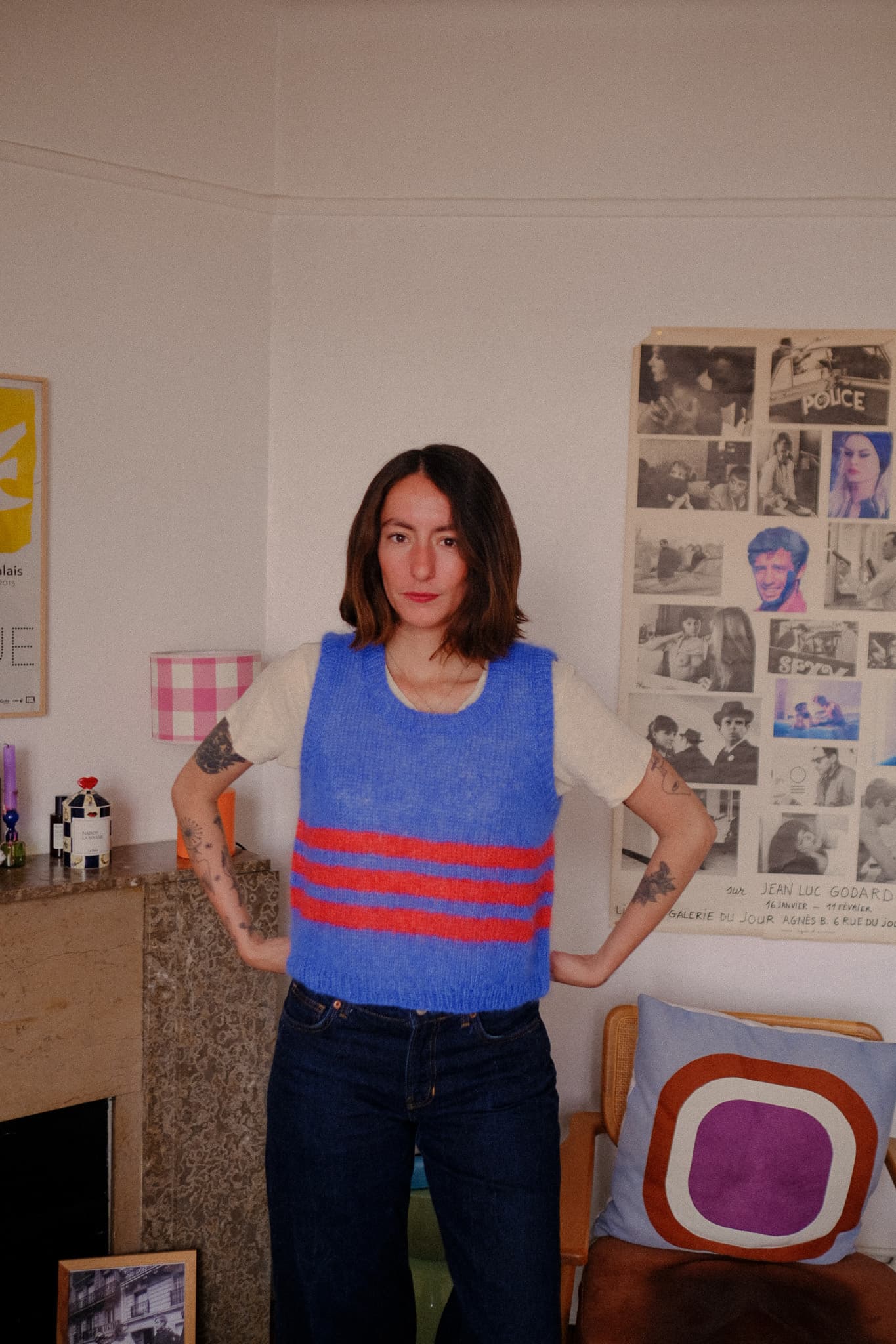 Anny Blatt François kit top mohair righe M