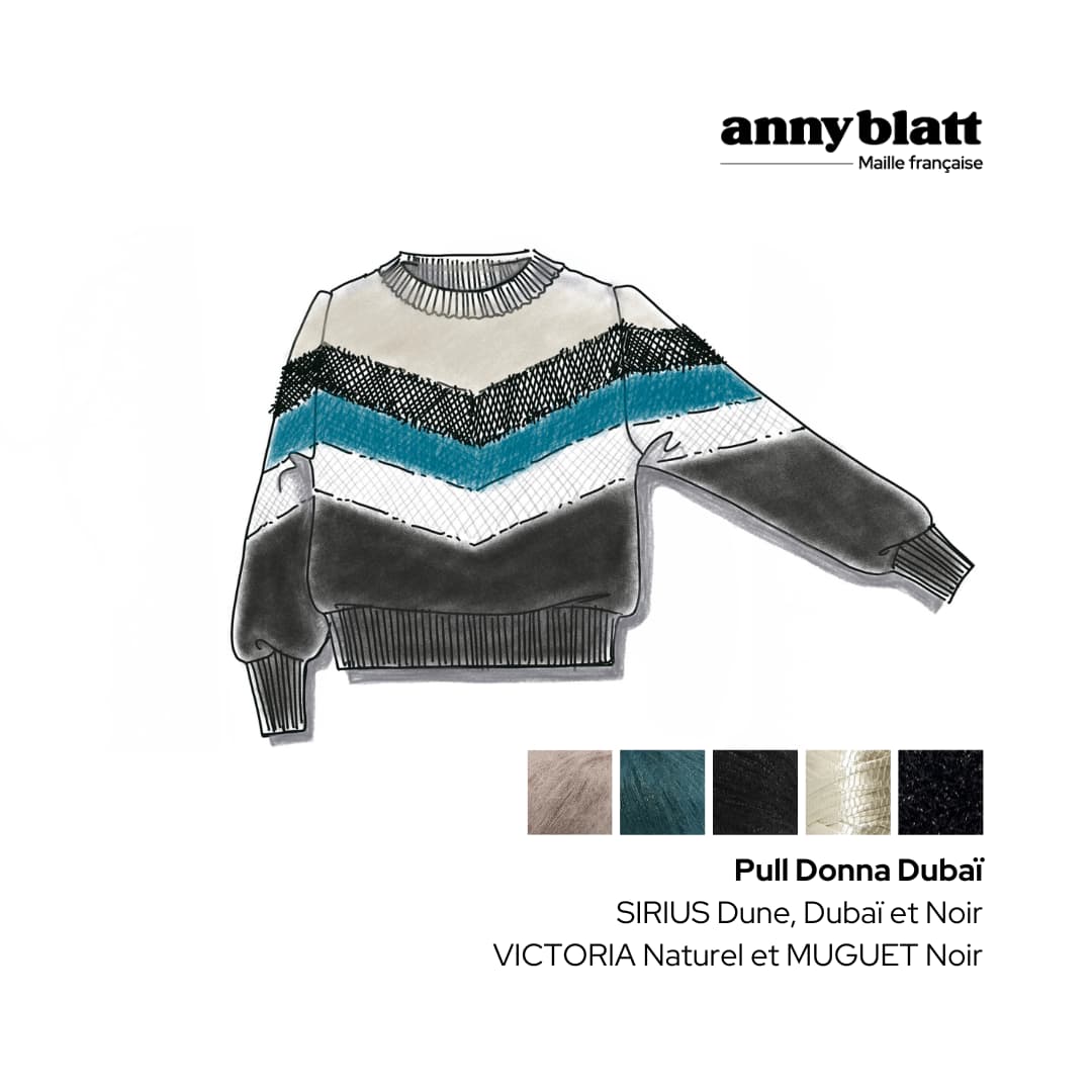 Anny Blatt Donna kit maglione mohair seta amande M