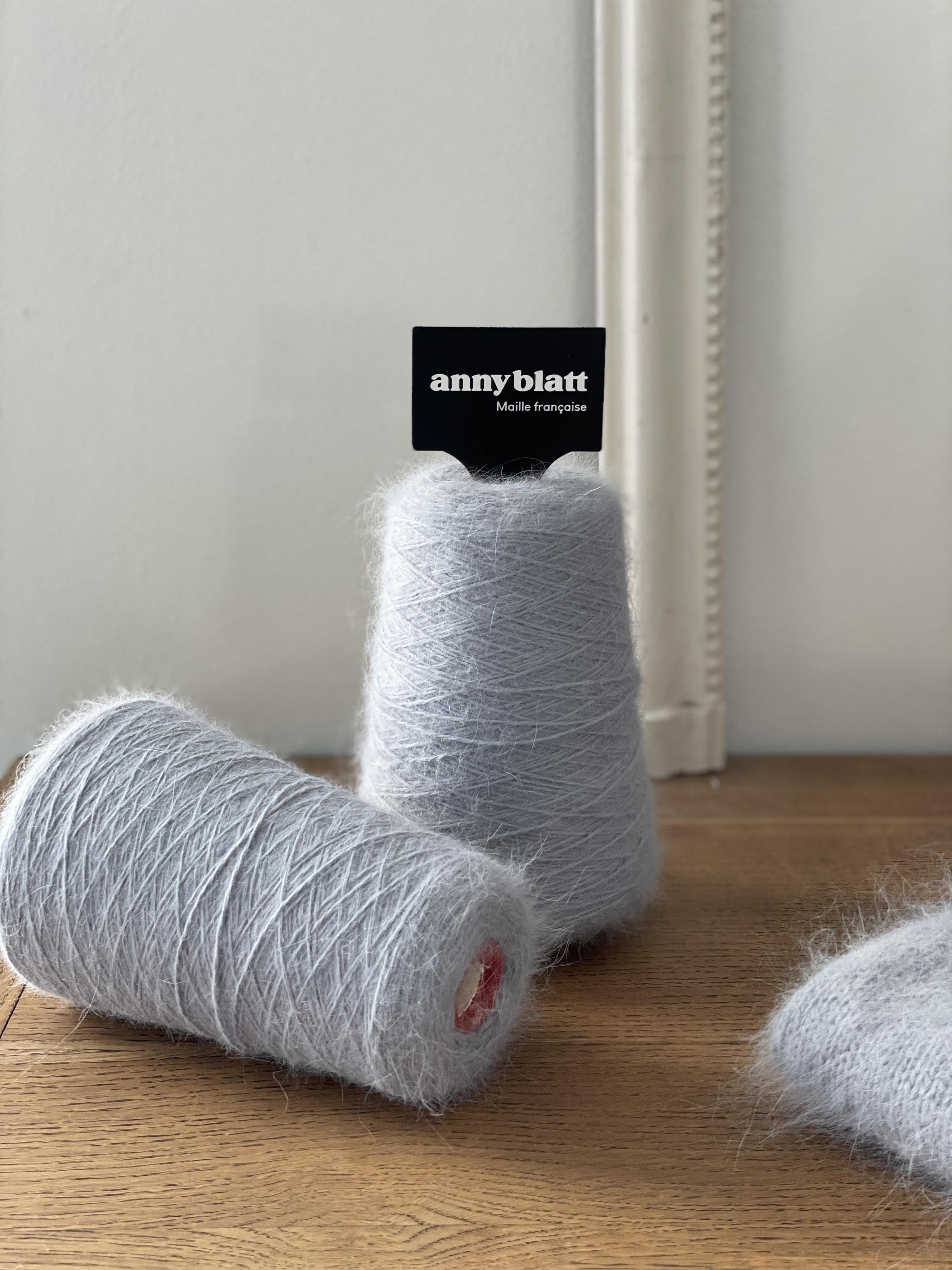 Anny Blatt Prestige cono filato angora 300g nero 100% angora