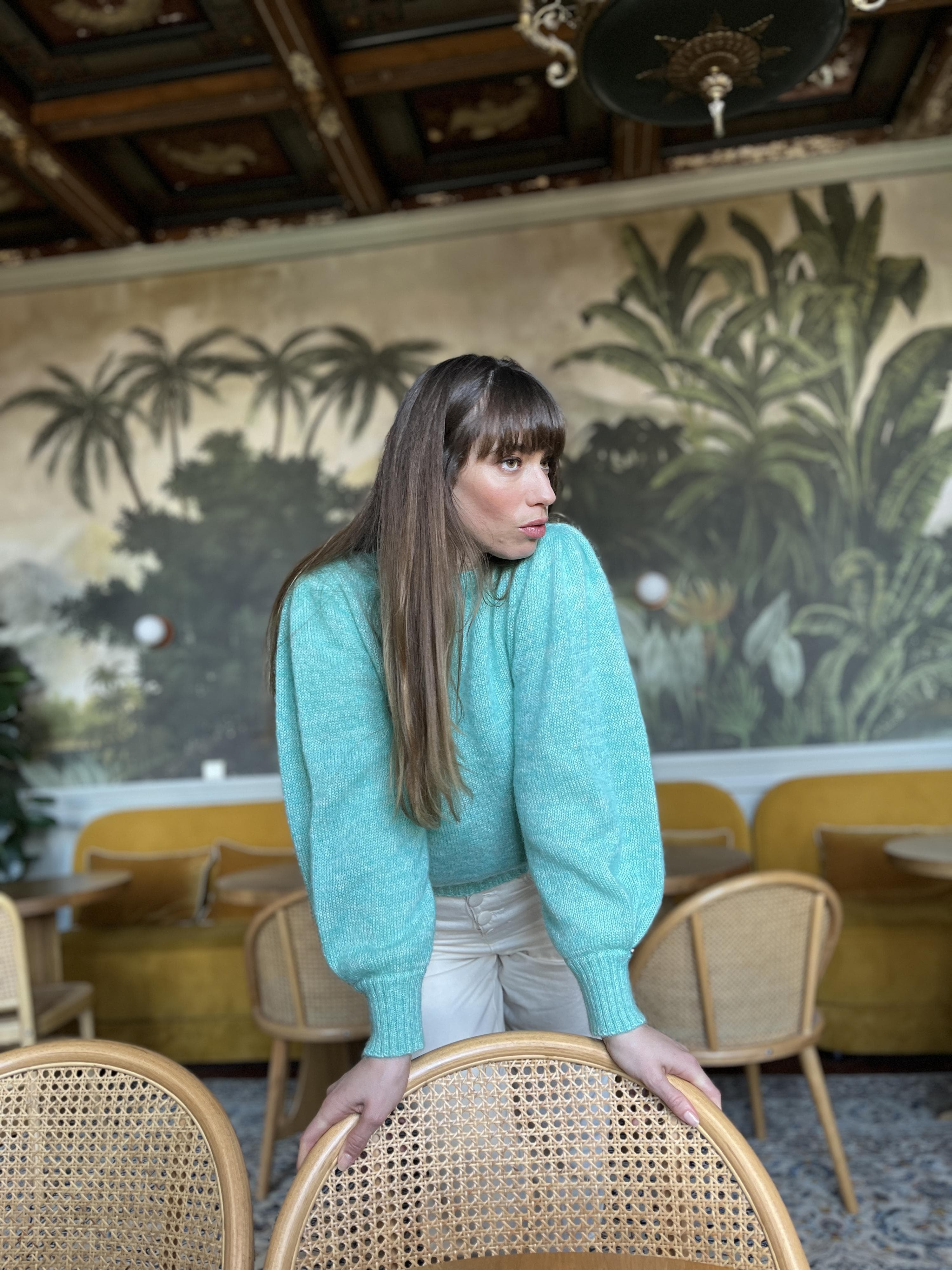 Anny Blatt Alix kit maglia mohair chiné M