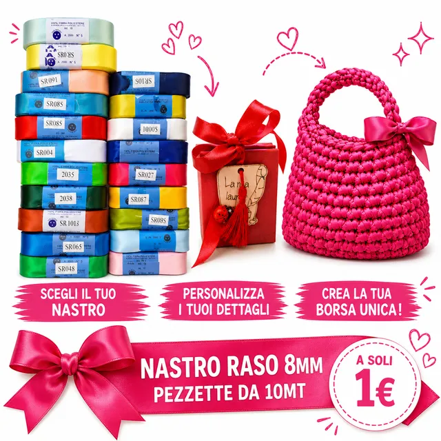 Tre Sfere SR01 nastro raso avorio 8 mm 10 m