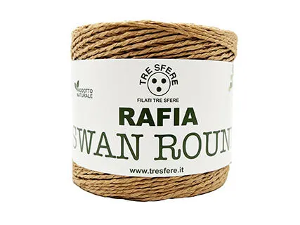 Il Filo di Arianna Swan Round rafia beige 01 150 g opaca