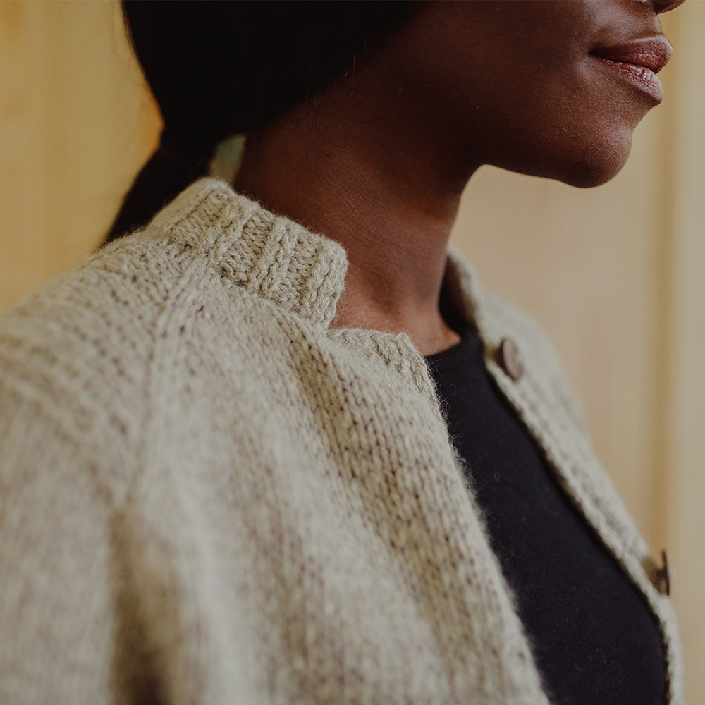 Pascuali Sunita schema cardigan ai ferri cropped