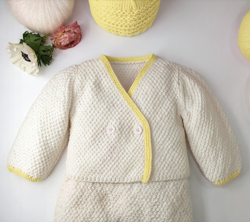 Anny Blatt Bambou kit maglioncino neonato Mimosa taglia 2