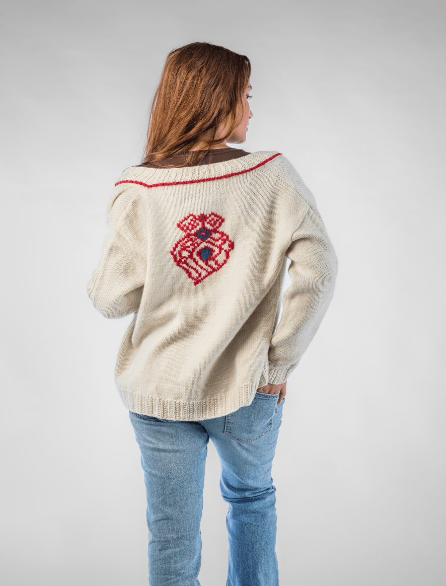Rosarios4 378 Coração de Viana schema maglia donna