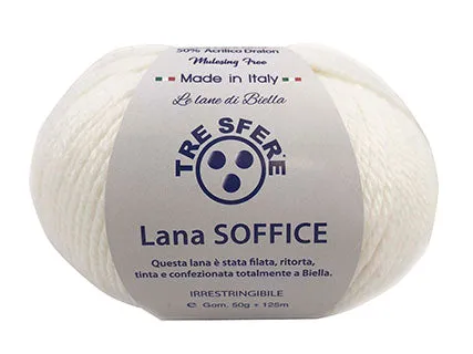 Il Filo di Arianna Soffice misto lana 50g bianco 1 morbida