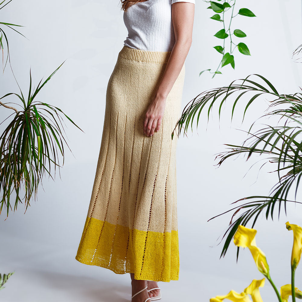 Pascuali Priya Skirt schema maglia gonna estiva traforata