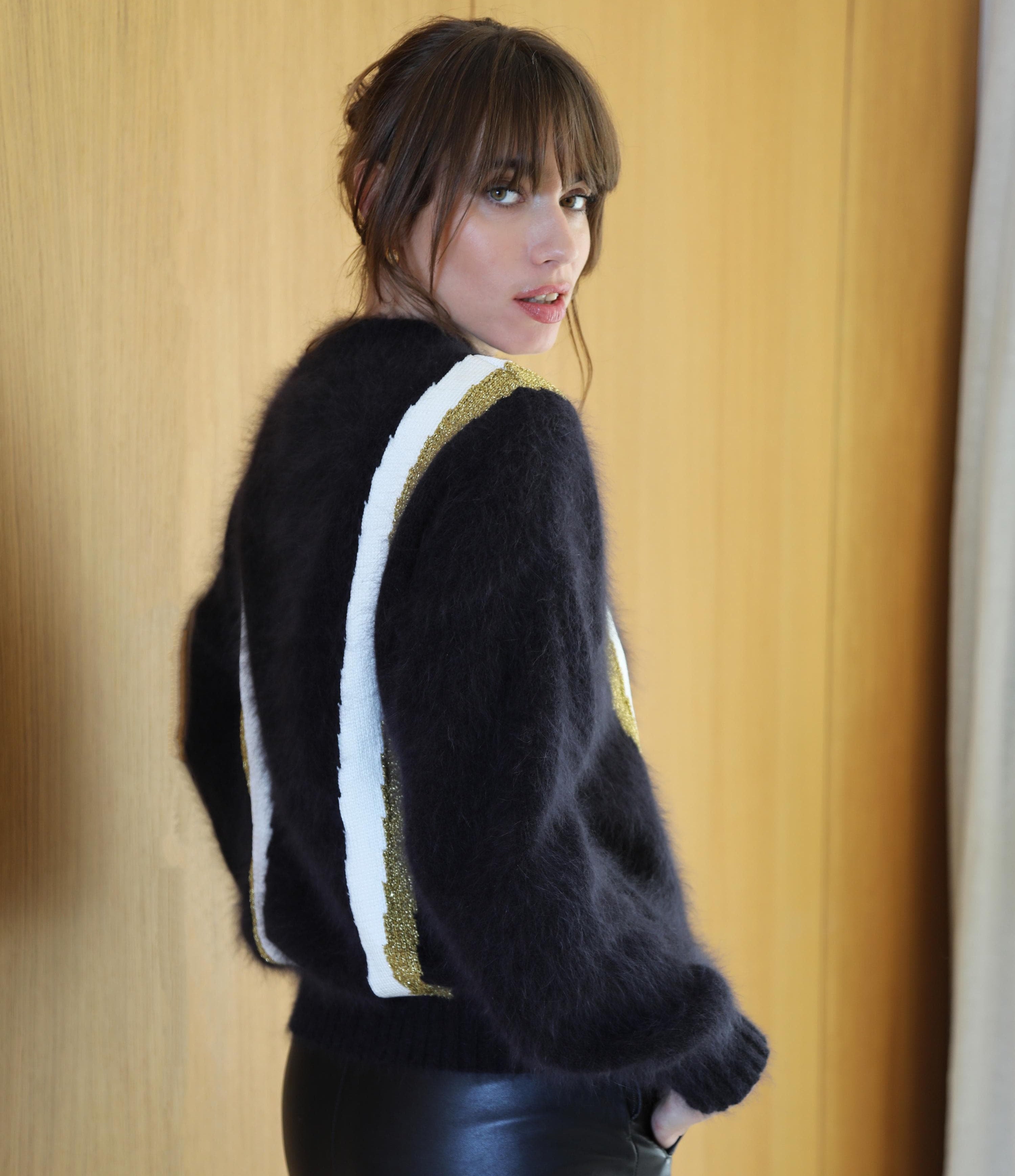 Anny Blatt Serena Kit Maglia Angora Nero