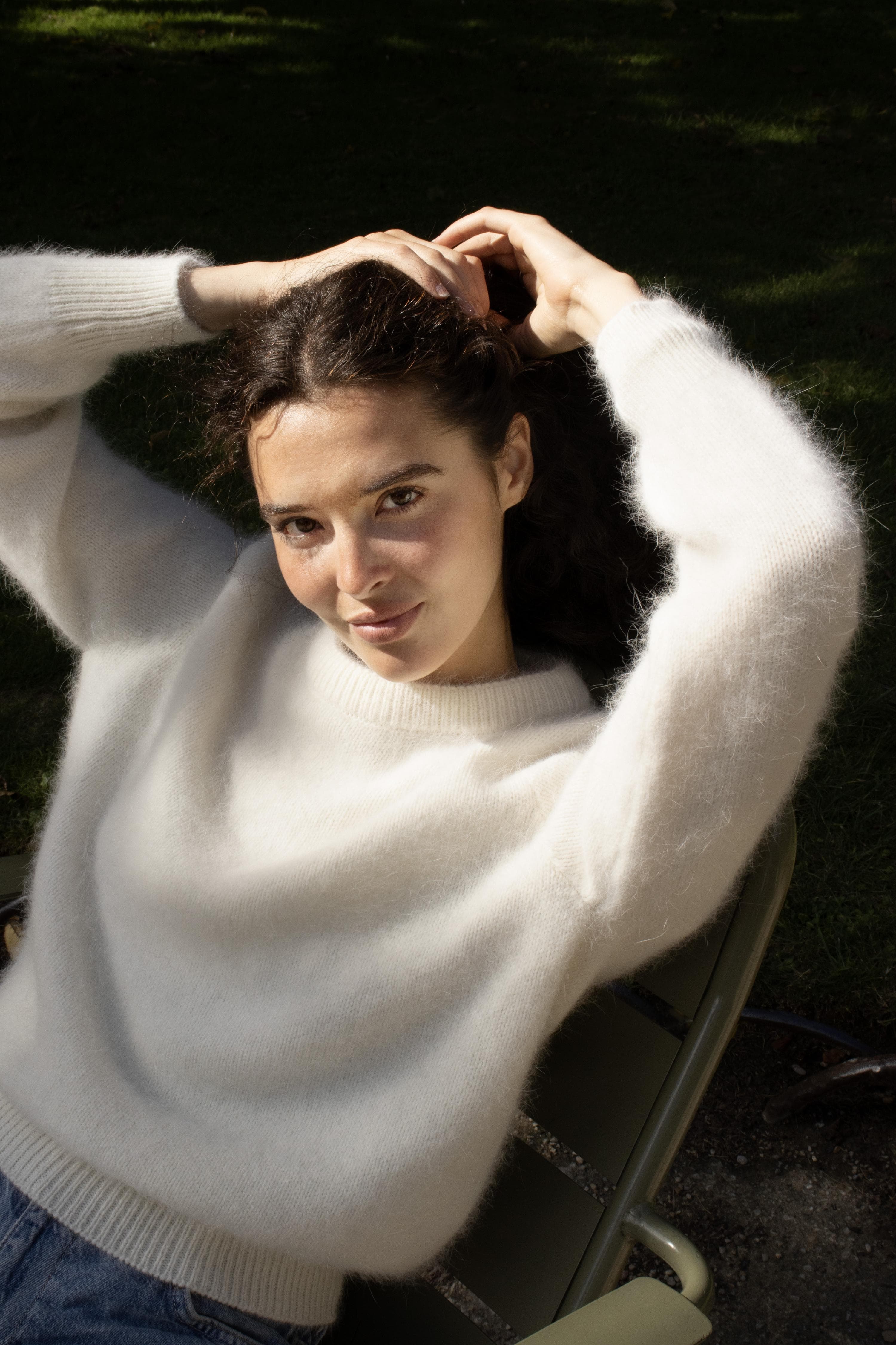 Anny Blatt Tina kit maglia angora collo rotondo S