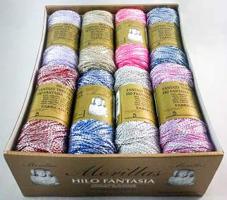 Morillas Zepelines Fantasia N.5 filato lamé scuri 16 gomitoli cotone
