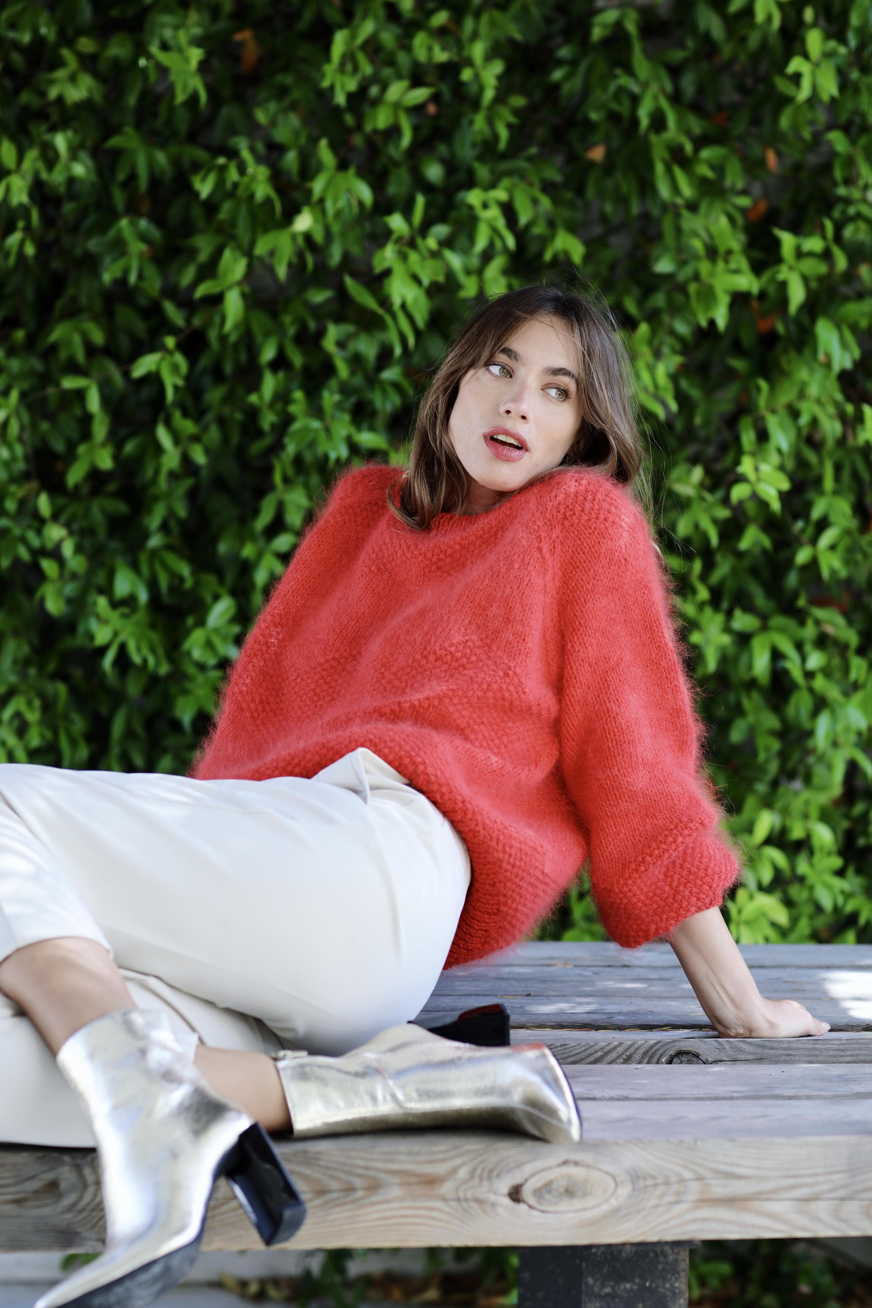 Annyblatt Diana kit maglia pullover angora e merino