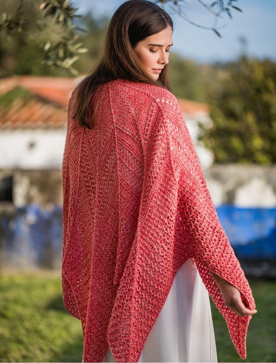 Rosarios4 Estrela 2025 modello maglia scialle donna